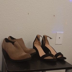 A pair of a new day heels and kork-ease